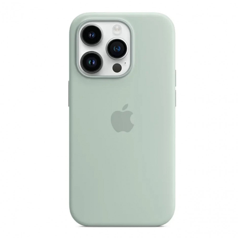 Silicone Case with MagSafe iPhone 14 Pro — Succulent