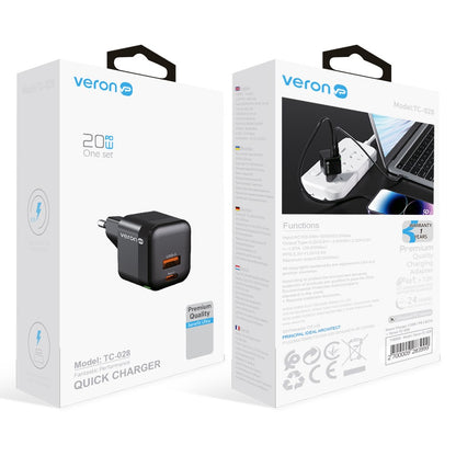 Home Charger | 20W | PD | QC3.0 — Veron TC-028