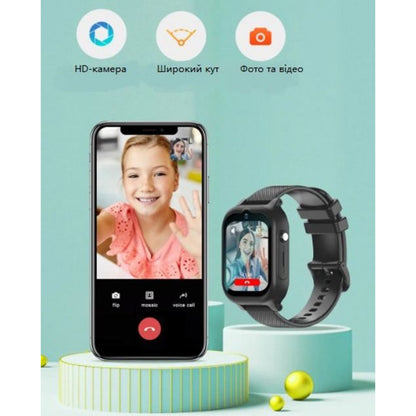 Smart Baby Watch M3MAX Waterproof с GPS трекером 4G  — Black