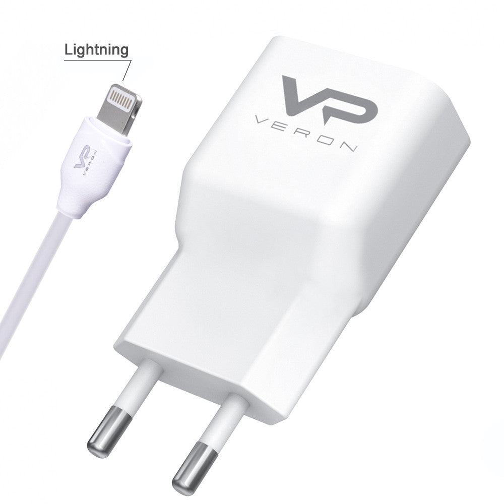 Home Charger 2.0A QC2.0 Lightning Cable (1m) Veron AD-19L