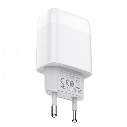 Home Charger | 2.4A | 2U — Hoco C73A — White