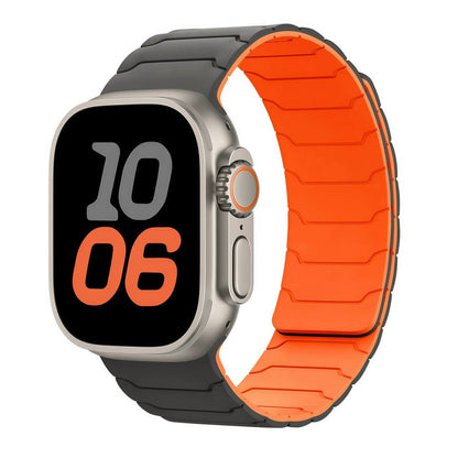 Ремінець Armor Magnetic Band — Apple Watch 38 mm | 40 mm | 41 mm — Gray&Orange
