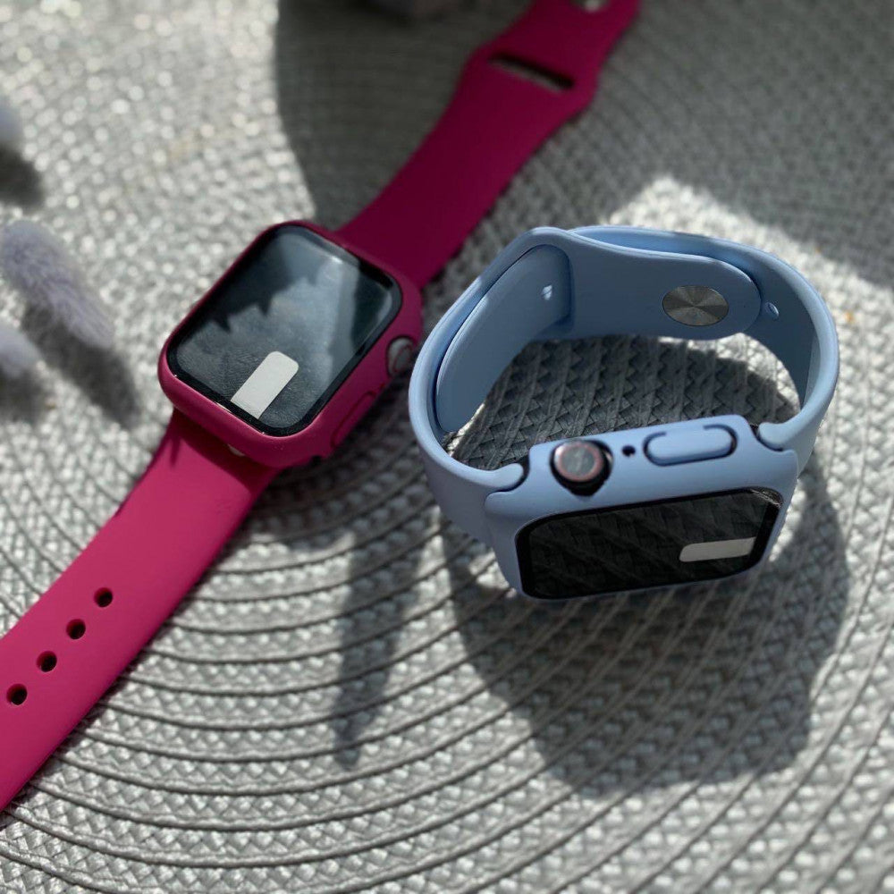 Ремінець Silicon & Glass Apple Watch 38 mm 40mm — Blue