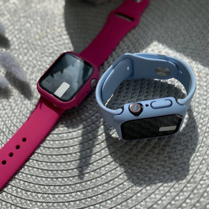 Ремінець Silicon & Glass Apple Watch 38 mm 40mm — Blue