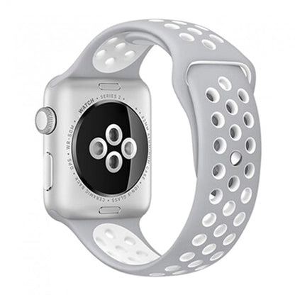 Ремінець Sport Nike Apple Watch 38 mm 40 mm 41 mm — Black & White