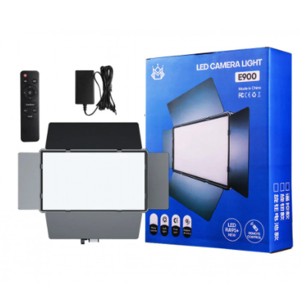 Лампа видеосвет LED E900 with display 30x17 cm 896 Lights 3000K-6500K Remote (от сети, акб в комплекте не идут)