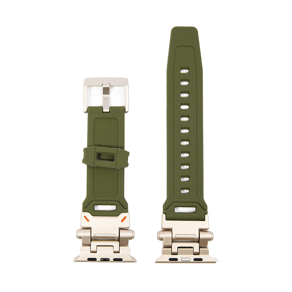 Ремінець T-silicon Apple Watch 42 mm 44 mm 45 mm 49 mm — Green