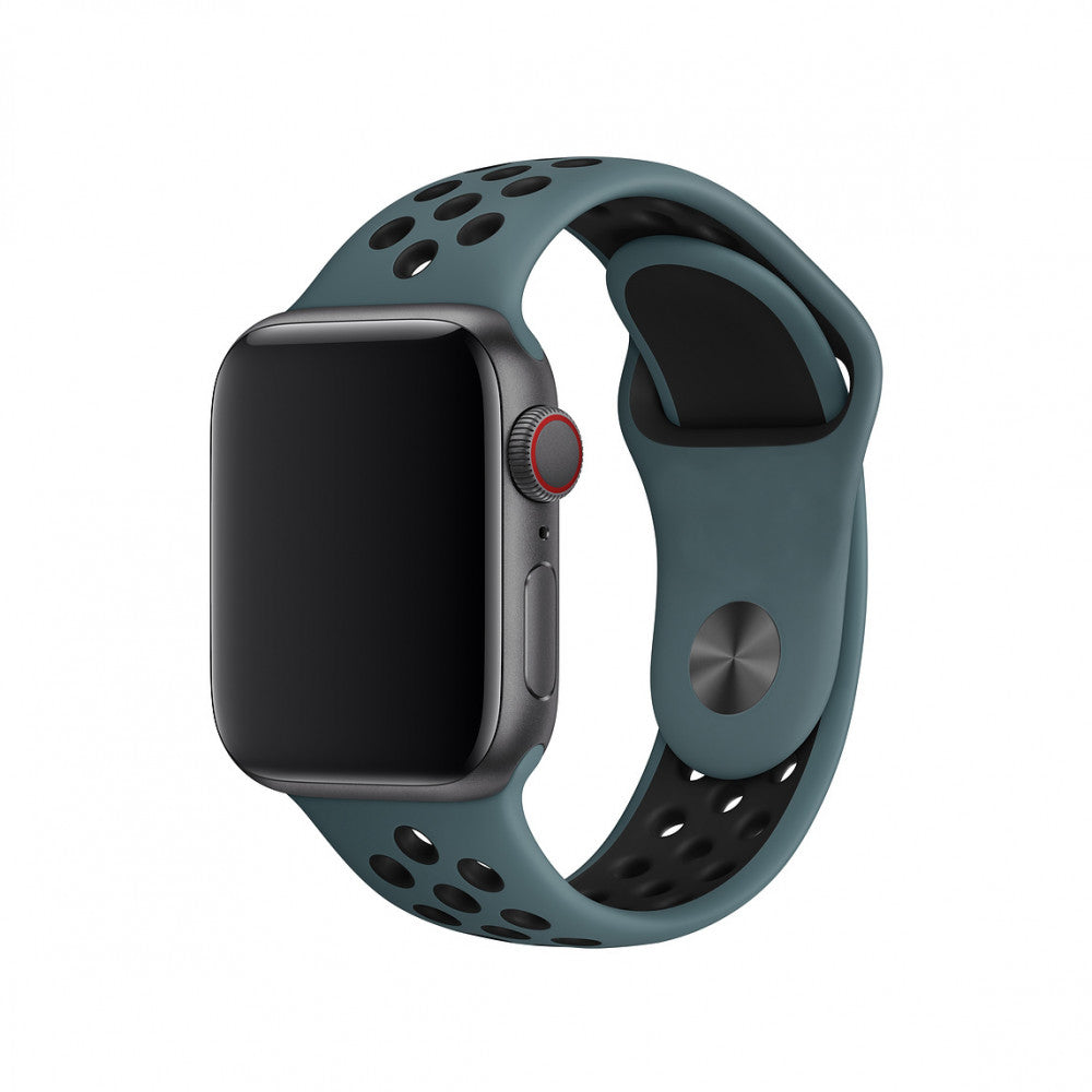 Ремінець Sport Nike Apple Watch 38 mm 40 mm 41 mm — Black & White