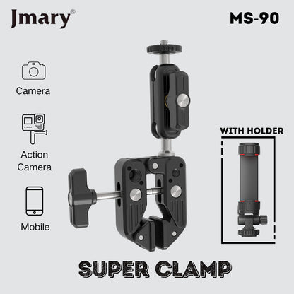 Креплене краб для LED лампы,камеры,фотоаппарата,GoPro Jmary MS-90