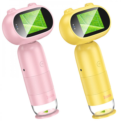 Детский микроскоп HOCO DV206 |2”, 1080P, 800mAh, 32GB| — Pink