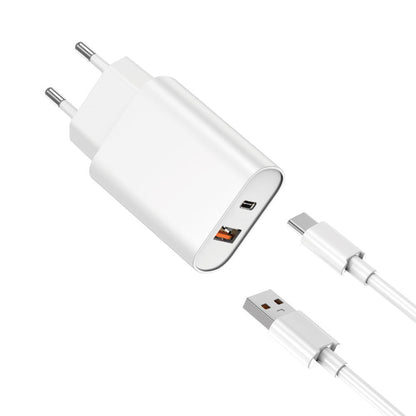 Home Charger 20W PD QC3.0 USB C Cable (1m) WiWU Wi-U002 — White