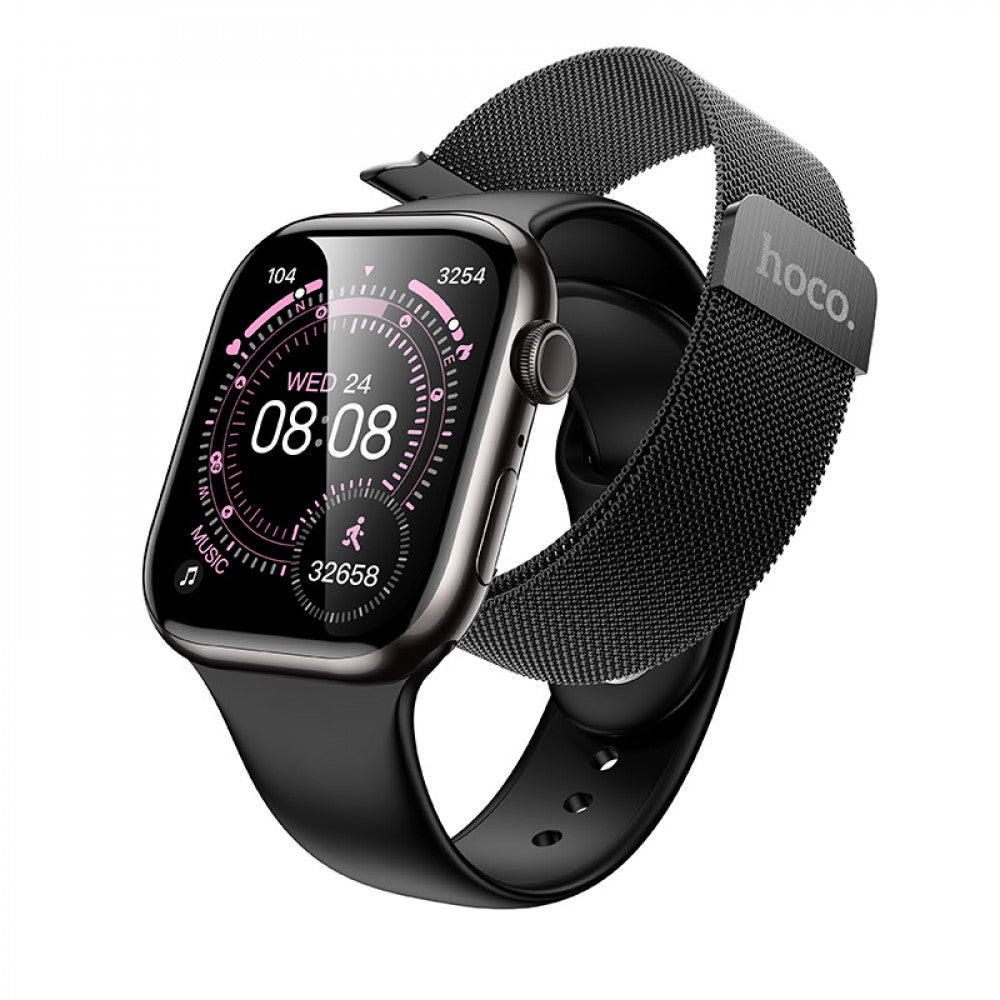 Smart Sports Watch (Call Version) Hoco Y42 — Silver