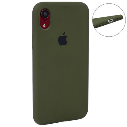 Original Silicone Case Full Size iPhone Xr — Khaki (48)