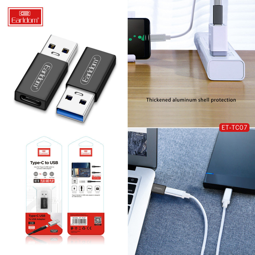 Перехідник USB 3.1 to USB - C Earldom ET-TC07
