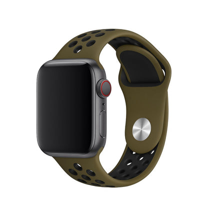 Ремінець Sport Nike Apple Watch 38 mm 40 mm 41 mm — Black & White