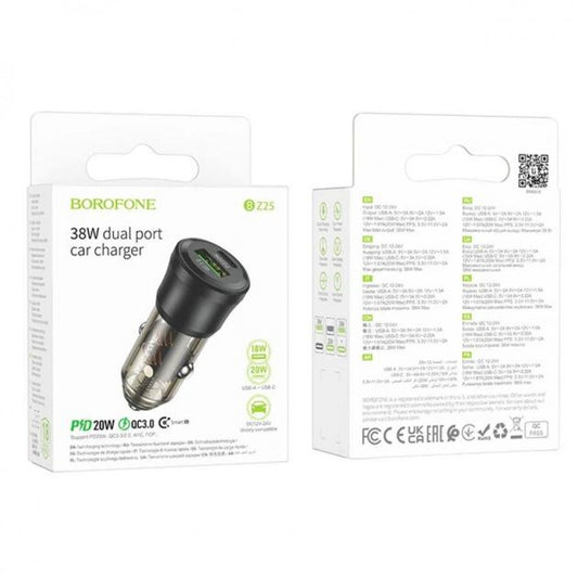 Car Charger | 38W | 1U | 1C — Borofone BZ25