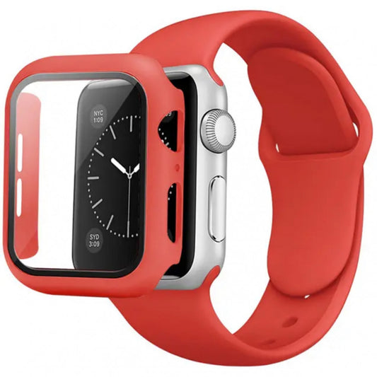 Ремінець Silicon & Glass Apple Watch 42 mm — Red