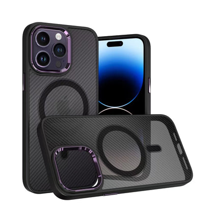 Black Matte Case with MagSafe iPhone 14 Pro Max — Deep purple