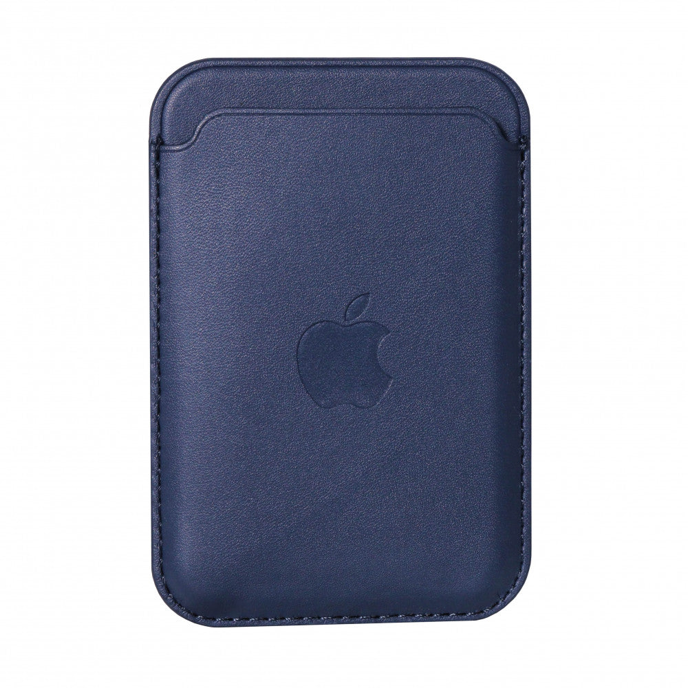 iPhone Leather Wallet with MagSafe — Midnight Blue