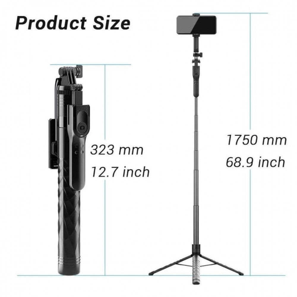 Monopod Tripod K28-2 | Button Bluetooth | Dual selfie light