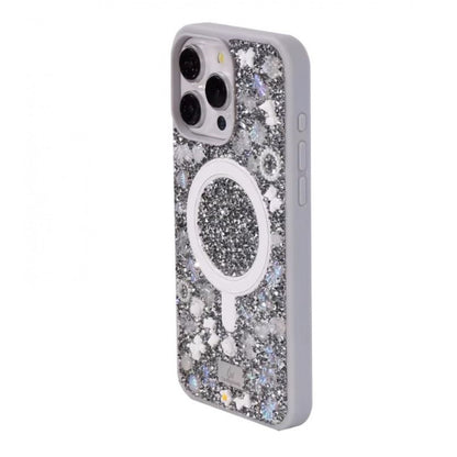 Bling World Bobi Case With MagSafe — iPhone 17 Pro Max — Silver