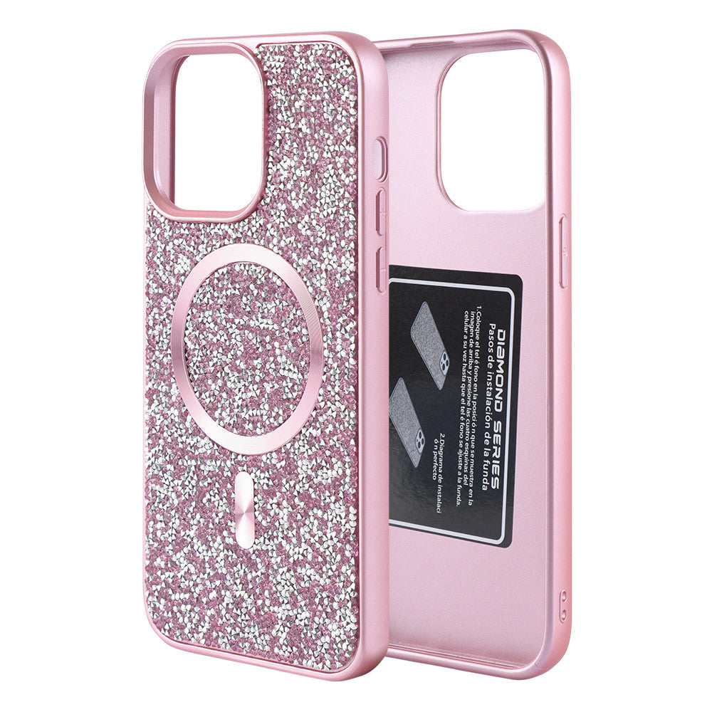 Накладка Чехлы Swarovski Case with MagSafe iPhone 17 Pro Max — Pink