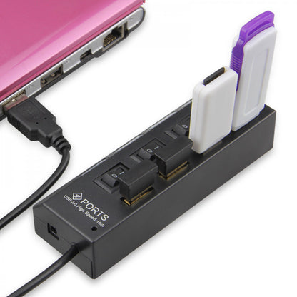 USB HUB — Power Button ; USB 2.0 To 4 USB