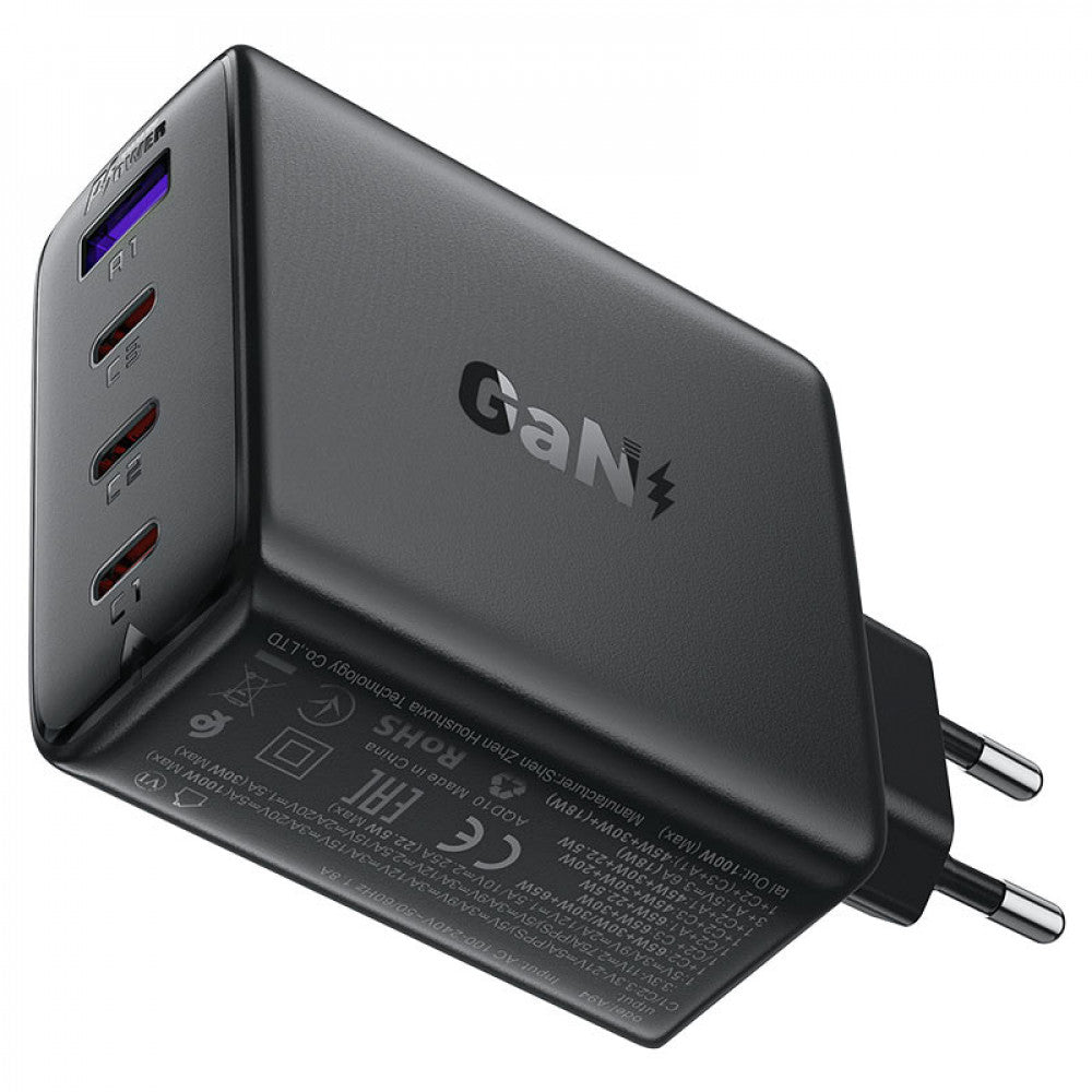Зарядное устройство для Acefast A94, 100 Вт, GaN, 3 PD3.0, QC3.0