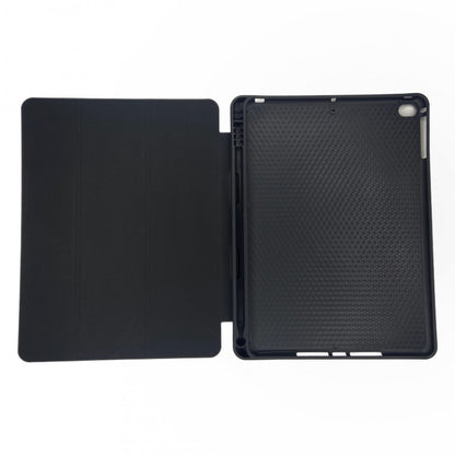 Tri-fold flat with pen slot Book Case iPad 9,7"  — Black