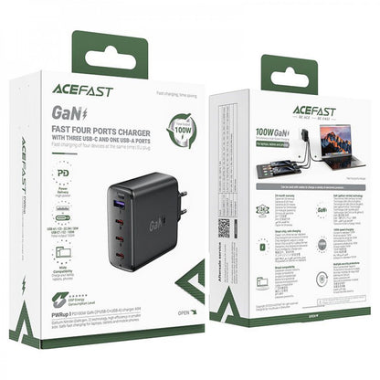 Зарядное устройство для Acefast A94, 100 Вт, GaN, 3 PD3.0, QC3.0