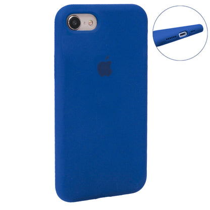 Original Silicone Case Full Size iPhone 7 ; 8 ; SE 2020 — Blue Bird Feather