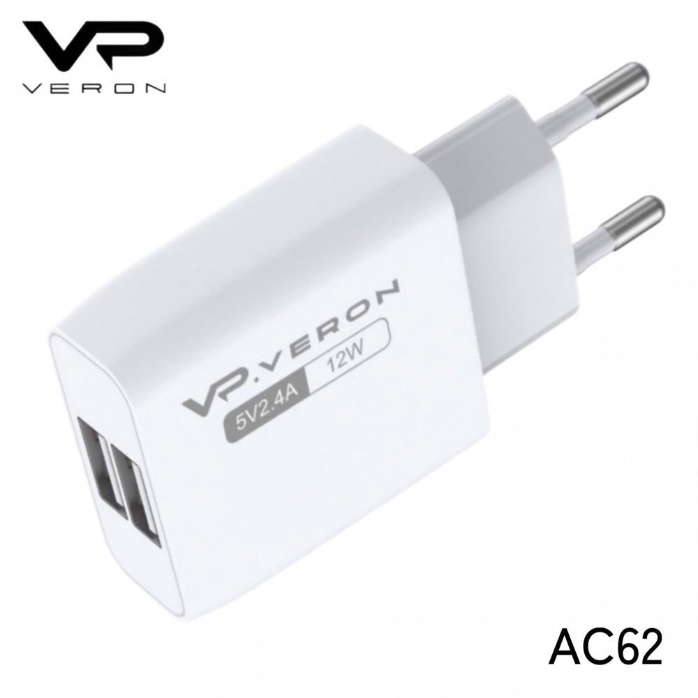 Home Charger 2.4A 2U Veron AC62