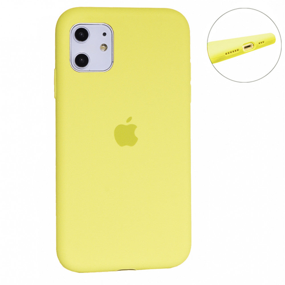 Original Silicone Case Full Size iPhone 11 — Yellow (4)
