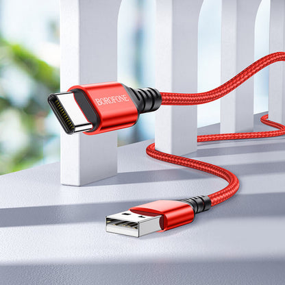 Кабель USB C 2.4A (1m) — Borofone BX54 — Red