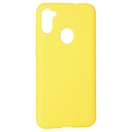 Original Silicone Case Samsung A11 2019 — Yellow (2)