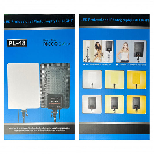 Лампа відеосвітло LED PL48 46x28 cm 880 Lights 4000K-6500K