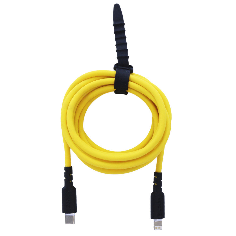 Silicone Cable USB C to Lightning 27W (2m) — Veron CL072 Yellow