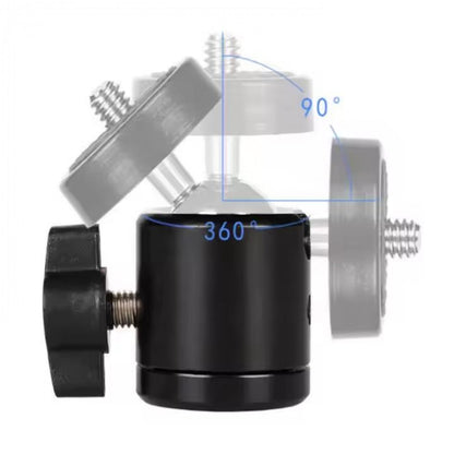 Шарнирное крепление 360° переходник с резьбы 3/8" на 1/4"