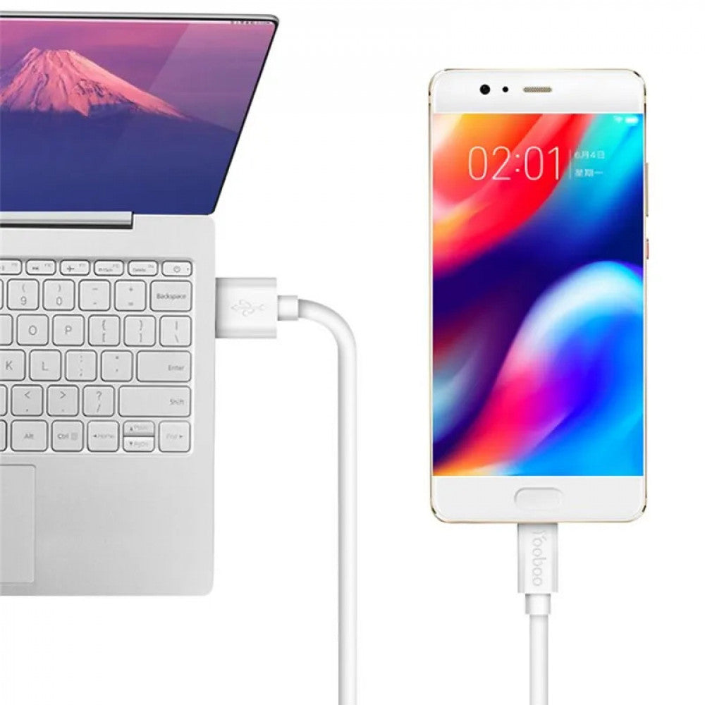 Кабель Micro 2A (2m) Yoobao YB402 White