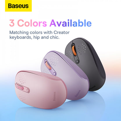 Wireless Mouse — Baseus (B01055503) F01B — B01055503413-00 Pink