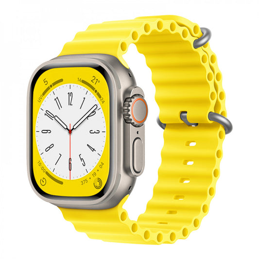 Ремінець Ocean Band Design Apple Watch 42 mm 44 mm 45 mm 49 mm — Yellow