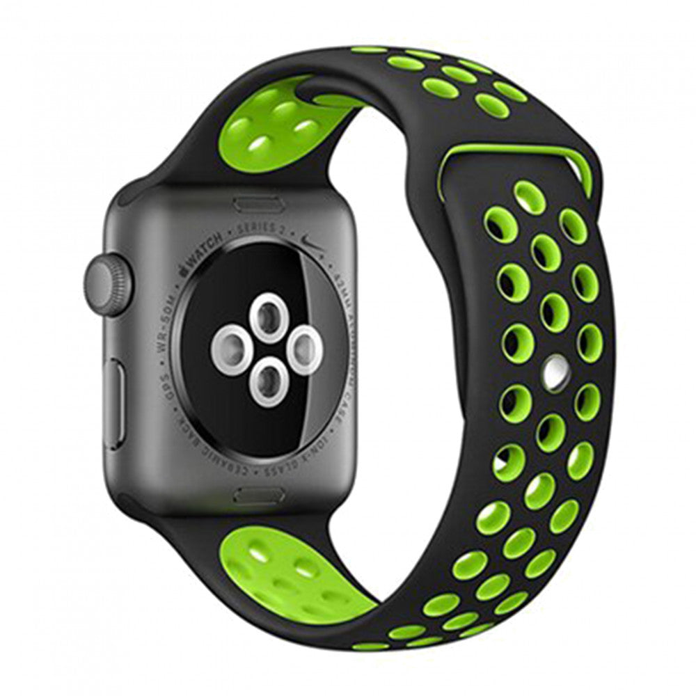 Ремінець Sport Nike Apple Watch 38 mm 40 mm 41 mm — Black & White