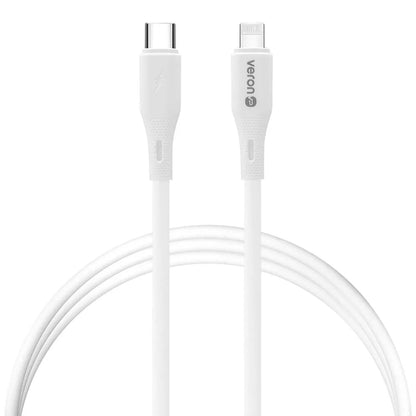 Кабель для зарядки/ даних Silicone Cable USB C to Lightning 27W PD (1m) Veron CL-X82