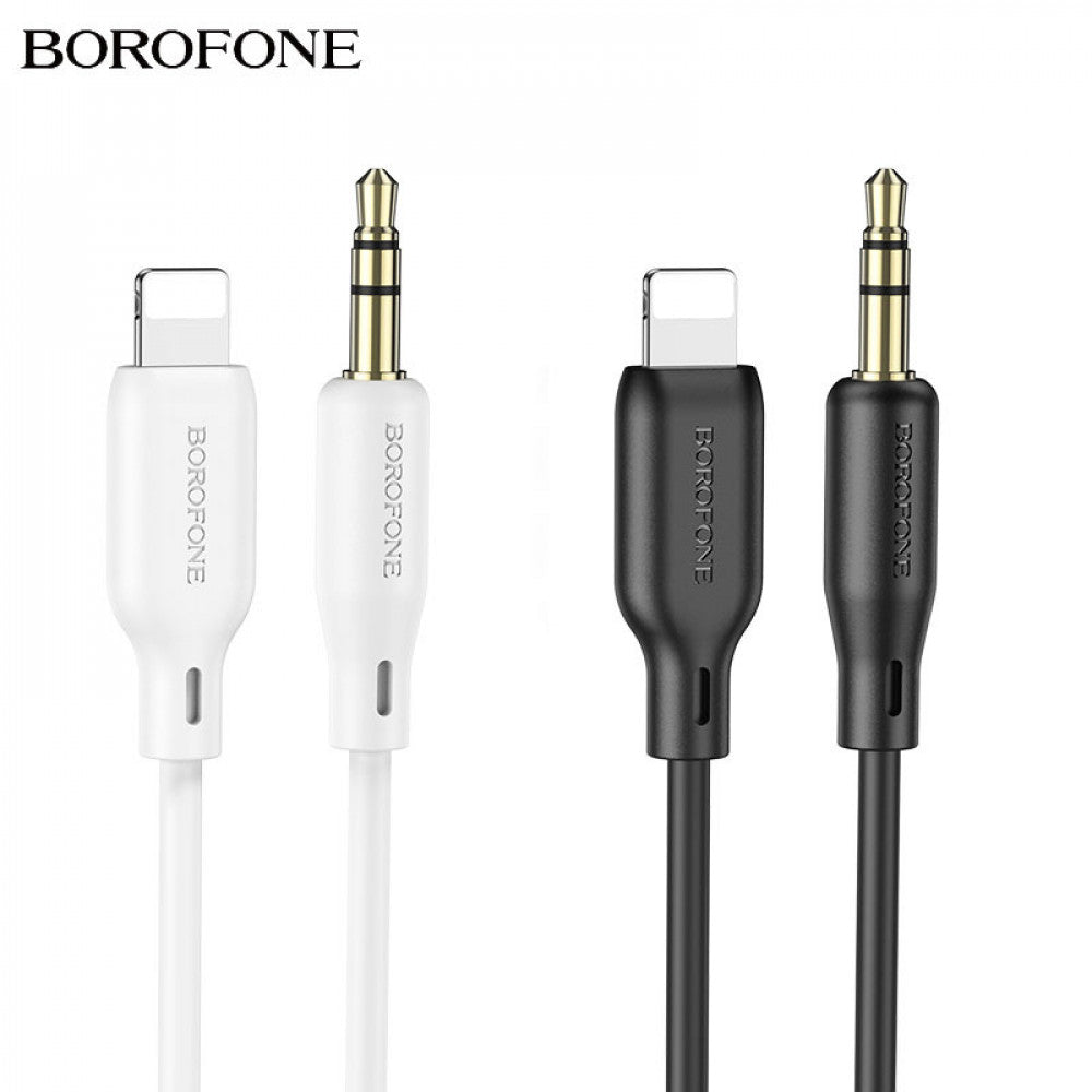 Кабель Aux to Lightning (1m) — Borofone BL18 — White