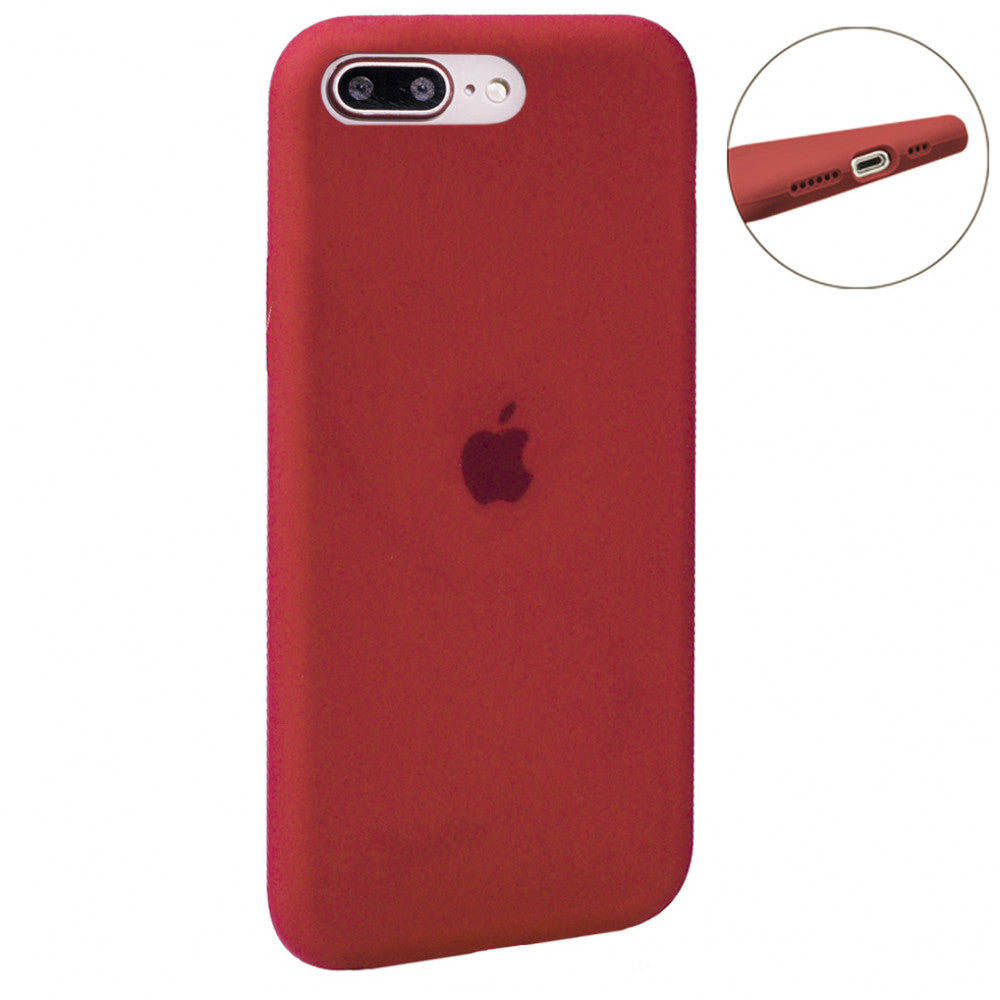 Original Silicone Case Full Size iPhone 7 Plus ; 8 Plus — Red (14)