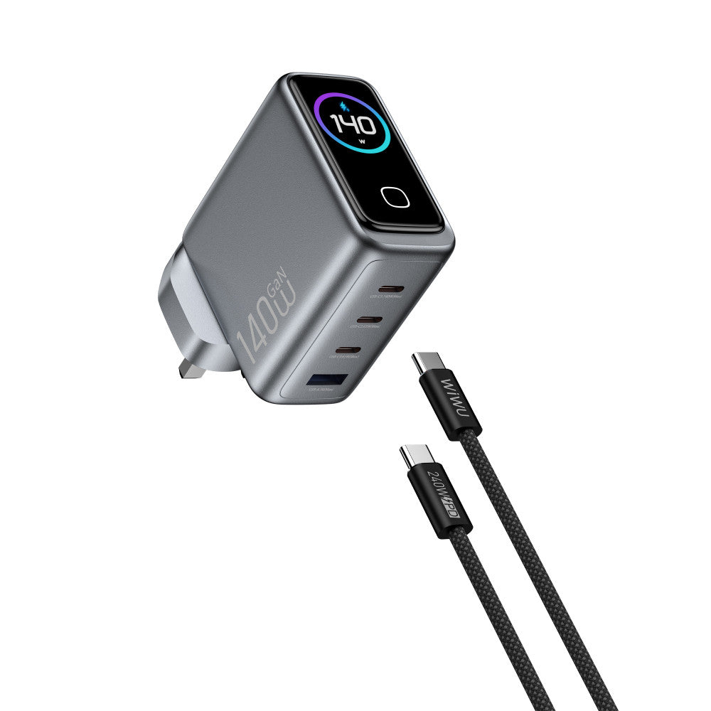 Home Charger | 140W | GaN | 3 PD3.0 |  QC3.0 — Wiwu CHG200