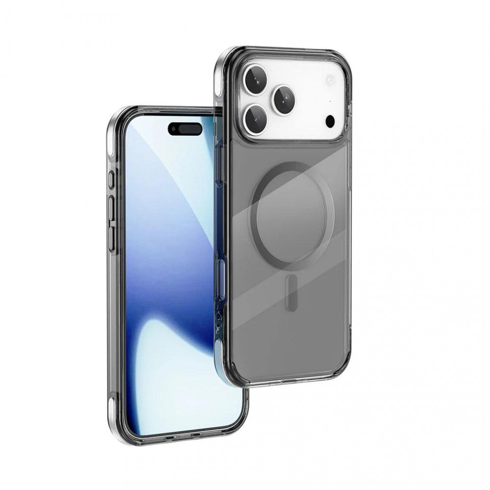 Накладка Чехлы Titanium Case With MagSafe MCC-702 — iPhone 17 Pro Max — Transparent Black