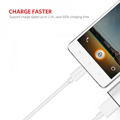 Кабель Micro 2A (2m) Yoobao YB402 White