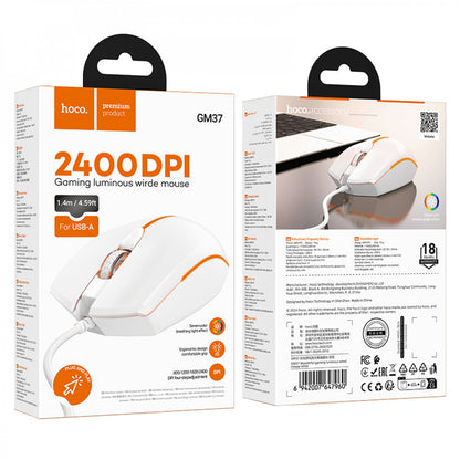 Дротова миша — Hoco GM37 — White