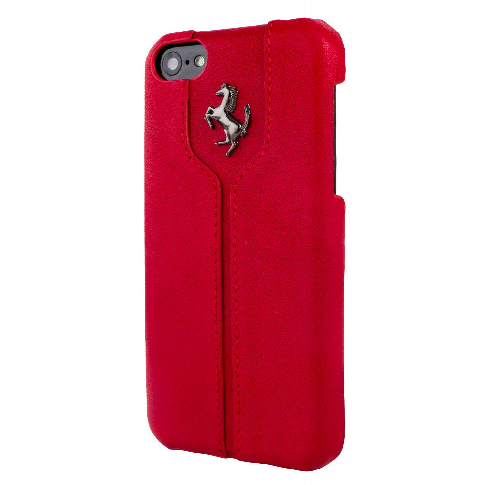 Ferrari Montecarlo Leather Cover Case — iPhone 5C — Red